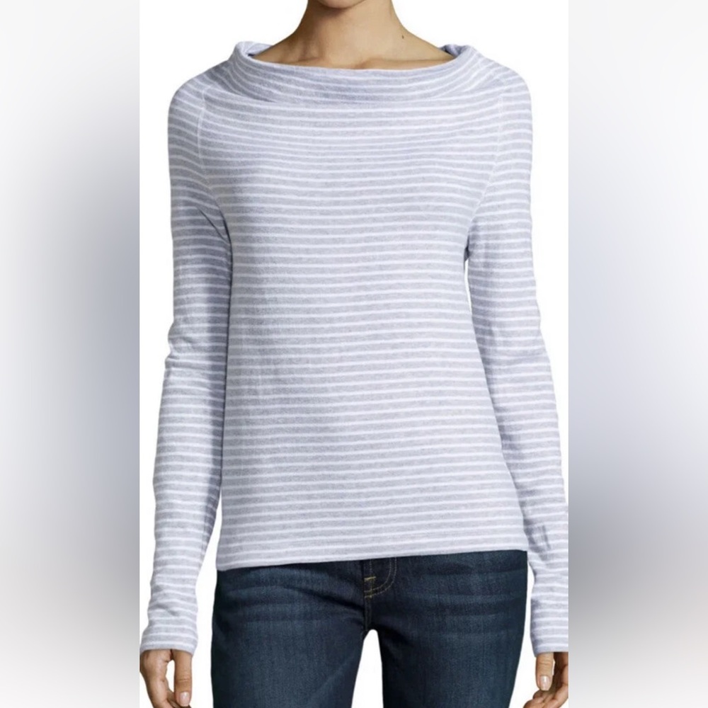 NWT Standard JAMES PERSE Striped Pullover Sweater Top Funnel Neck Size 3